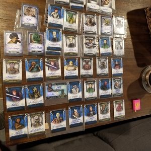 Star Wars Masterworks Autographed Cards